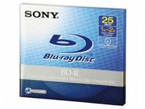 Диск BD-R Sony 25gb 2x, Verbatim