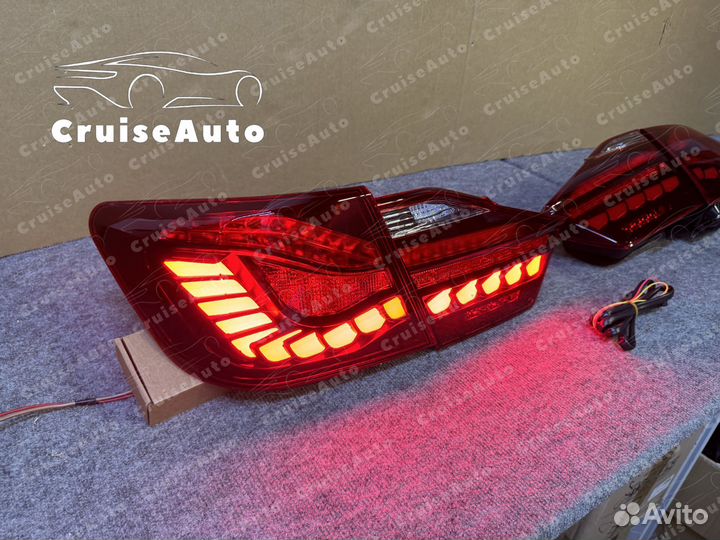 Задние фонари Camry 50 2011-2014 тюнинг с анимацие