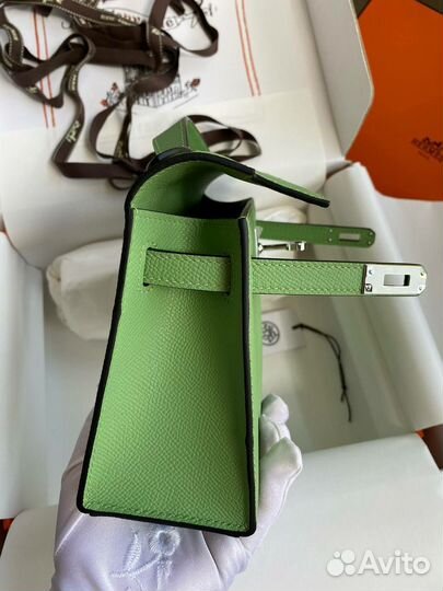 Сумка hermes Kelly pochette avocado