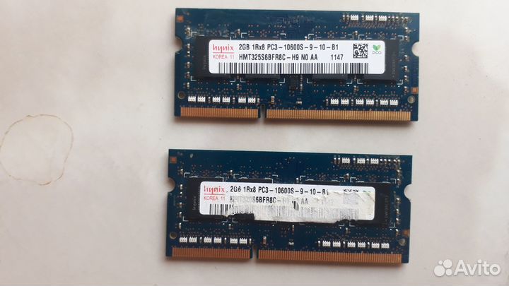 DDR3 2Gb для ноутбука