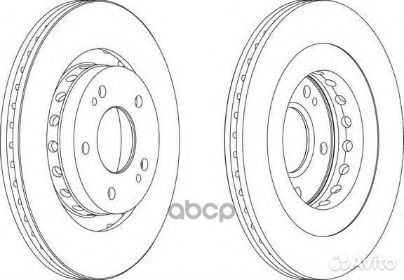 Диск тормозной mitsubishi outlander 03- 2.0-2.4