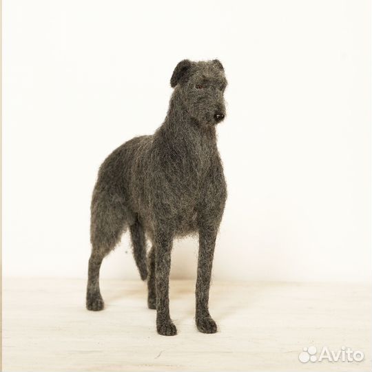 Валяная игрушка Собака породы Дирхаунд