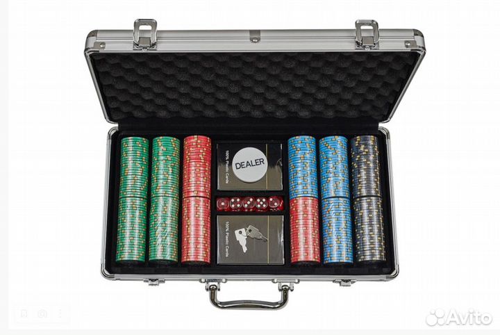 Набор для покера Nevada Jack Ceramic на 300 фишек