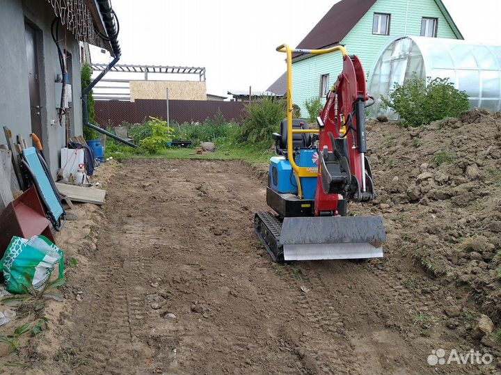 Услуги мини экскаватора, аренда, ямобур