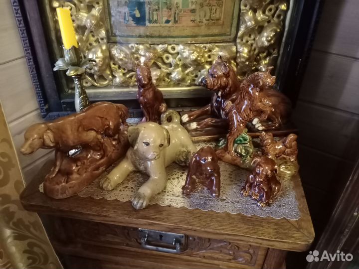 Статуэтки старая гжель
