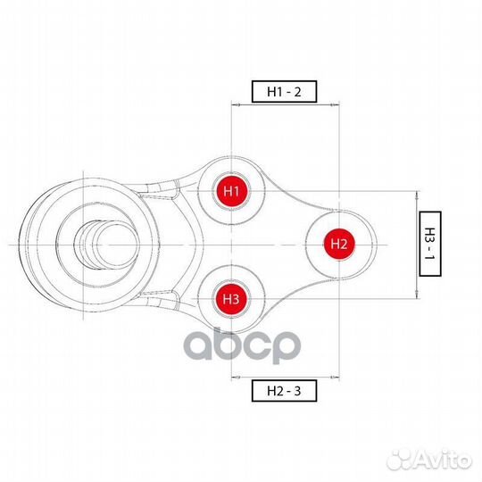 Шаровая опора нижняя toyota avalon 00-05/camry