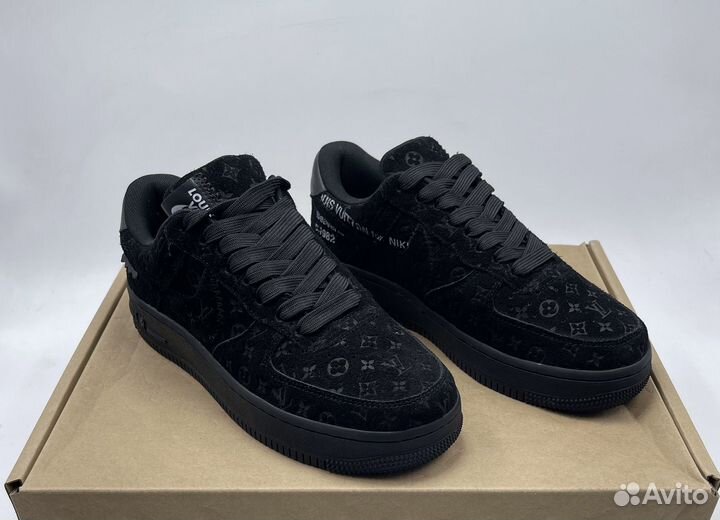 Nike Louis Vuitton Air Force Triple Black