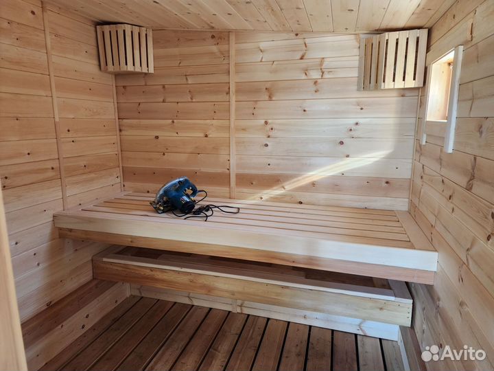 Готовая баня 5 на 2.4, мобильная баня