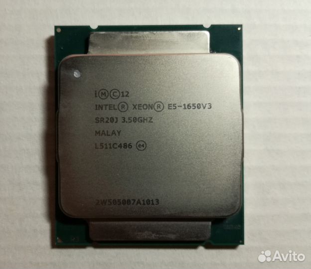 Intel Xeon E5-1650v3 3.5GHz LGA2011-3 6 ядер SR20J