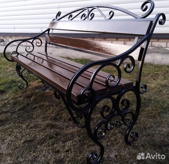 Скамейка кованая лавочка