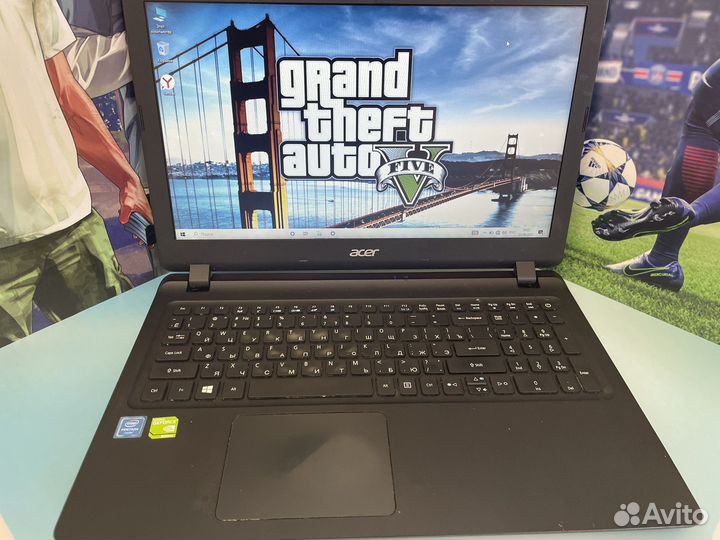 Игровой ноутбук Acer 2видеокарты/8gb/SSD/4 ядра