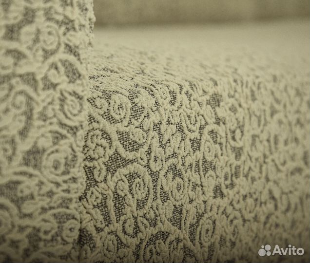 Чехол на диван трехместный без оборки, Бежевый