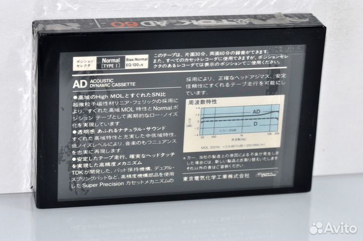 Аудиокассеты TDK AD 60 japan market (1562)