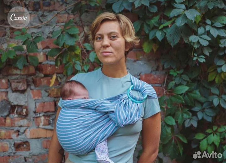 Слинг с кольцами слинг шарф Diva Carrot Dolcino