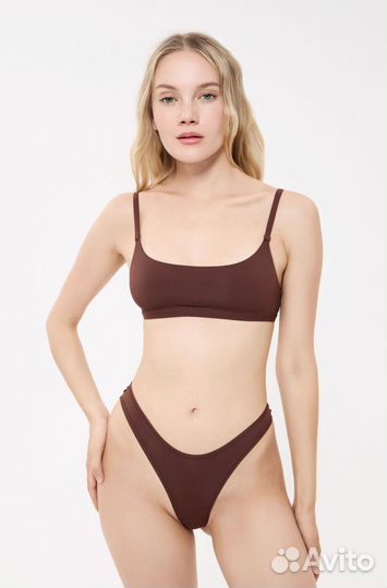 Стринги laodo с глубоким вырезом