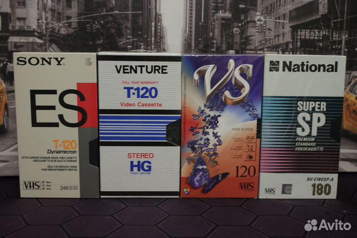 Видеокассеты vhs новые