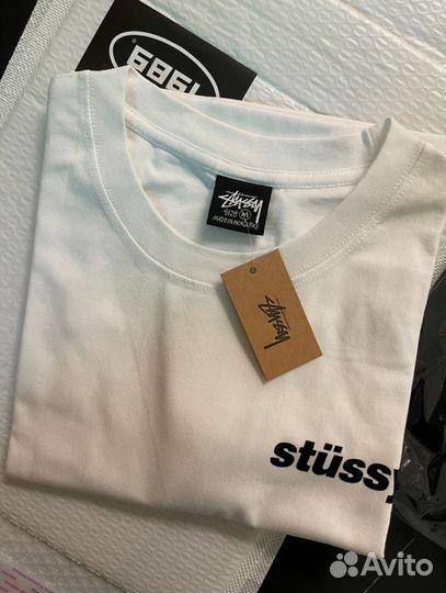 Футболка Stussy белая M / L