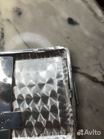 Портсигар серебряный Италия