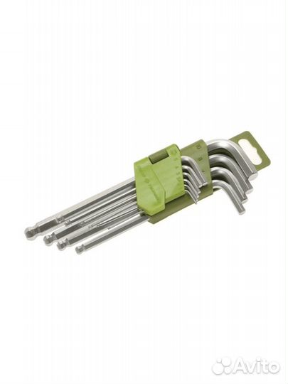 Набор шестигранников с шаром от 1.5-10 мм 9 пр