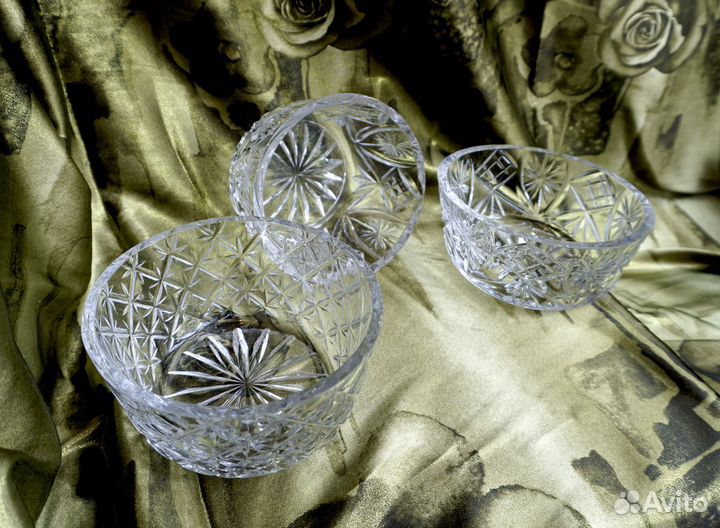 Хрусталь - салатницы - конфетницы