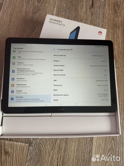 Планшет huawei mediapad t5 10