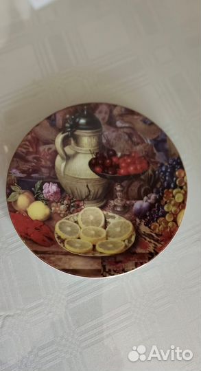 Тарелка декор.с подвесом фарфор 20 см Чехия