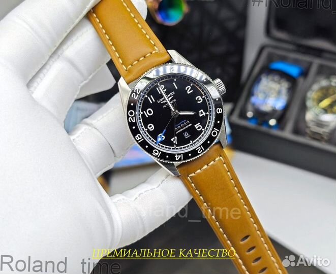 Мужские часы Longines Zulutime с гарантией