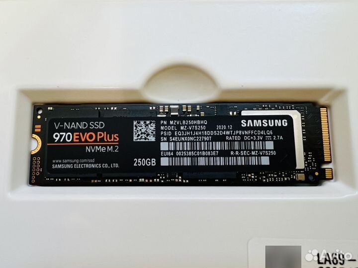 Samsung 970 evo plus 250 на гарантии