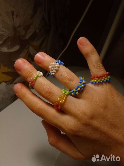 Кольцо из бисера