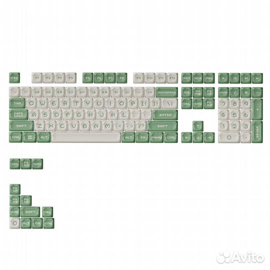 Кейкапы Сет Akko Matcha Bear OEM (122-key)