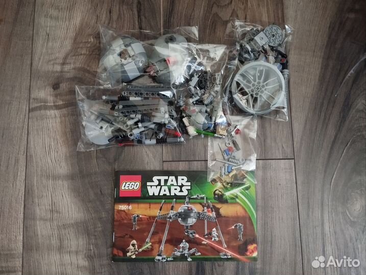 Lego star wars 75016 самонаводящийся дроид-паук