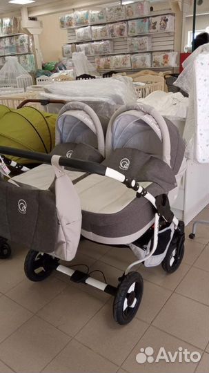 Коляска 2в1 двойная