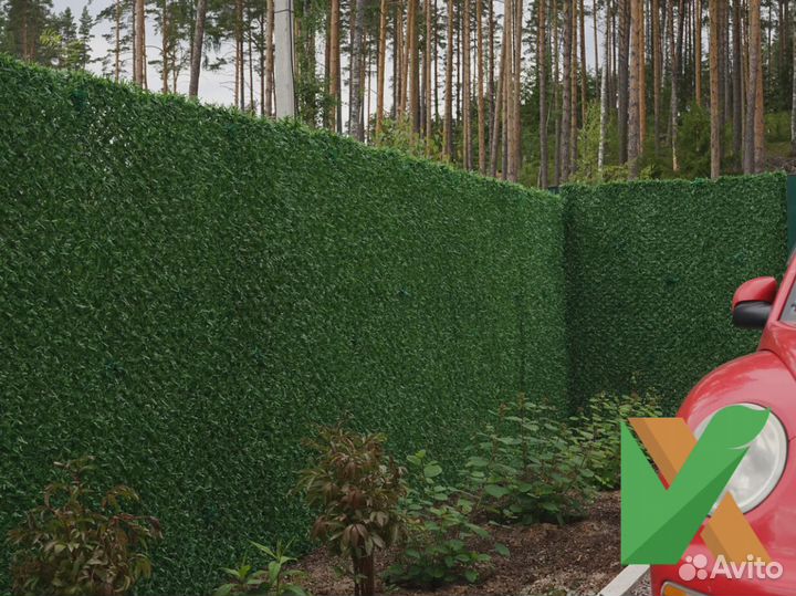 Искуственный забор, травяная изгородь