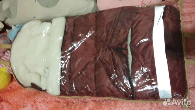 Новый меховой конверт в коляску