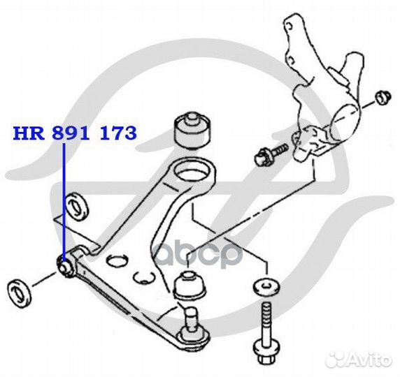 Сайлентблок передний переднего рычага HR891173