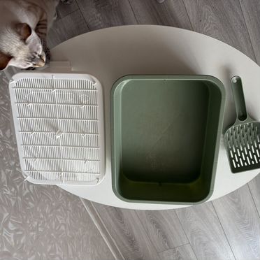 Лоток для кошек с совком