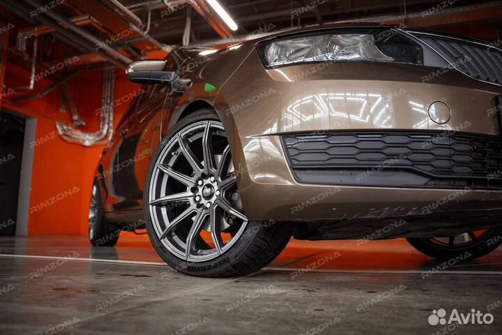 Литые диски Shogun S10 R18 на Skoda Rapid