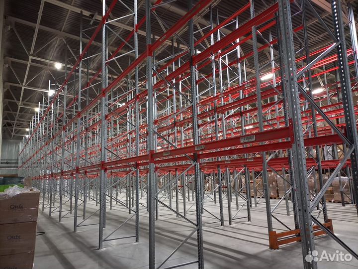 Стеллажи фронтальные палетные для поддонов