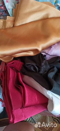 Остатки ткани креп атлас