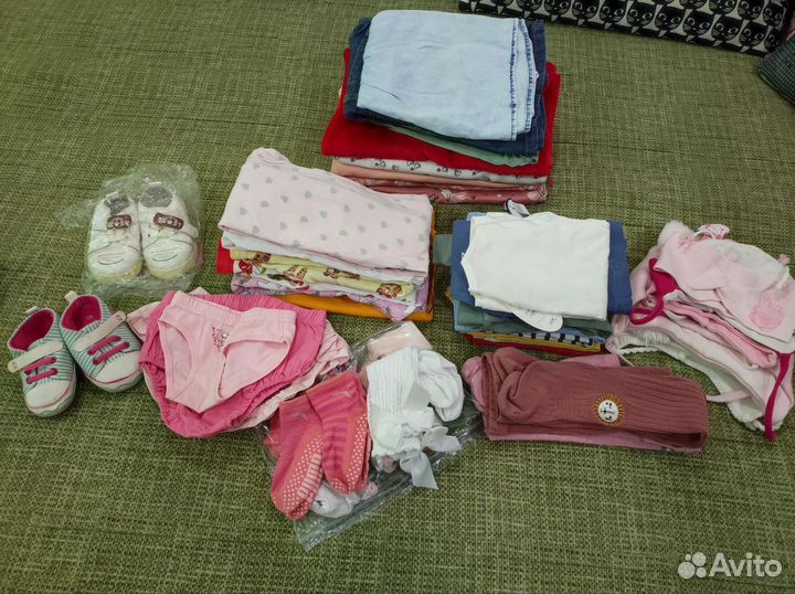 Пакет вещей для девочки 80-86-92