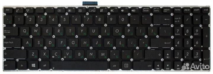 Клавиатура asus X502CA OEM (плоский Enter)