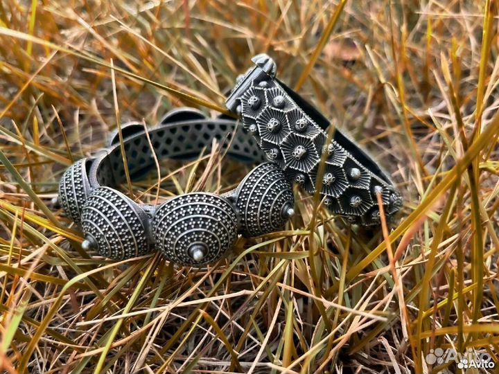 Браслет золото серебро ретро Птицы экзотика