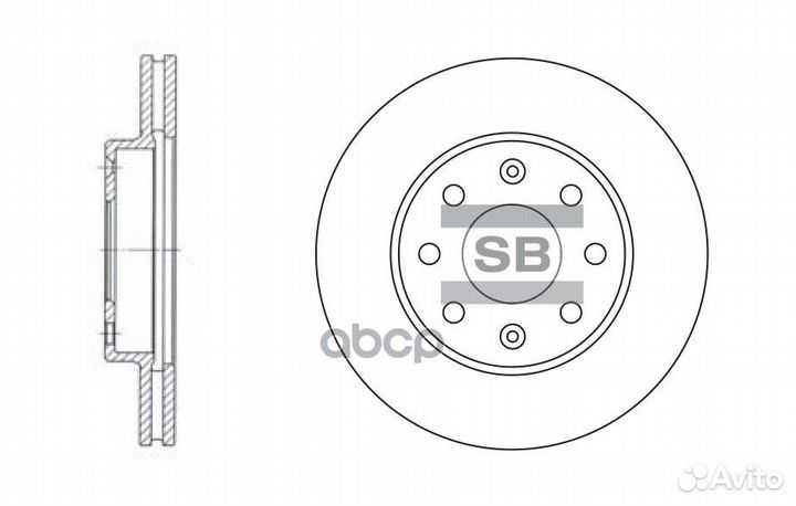 Диск тормозной GM aveo/spark/lanos/nexia 03