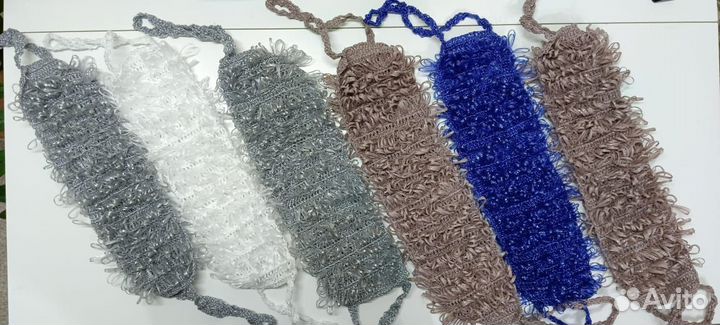 Мочалки ручной вязки