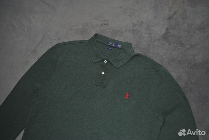 Поло с длинным рукавом регбийка Polo Ralph Lauren