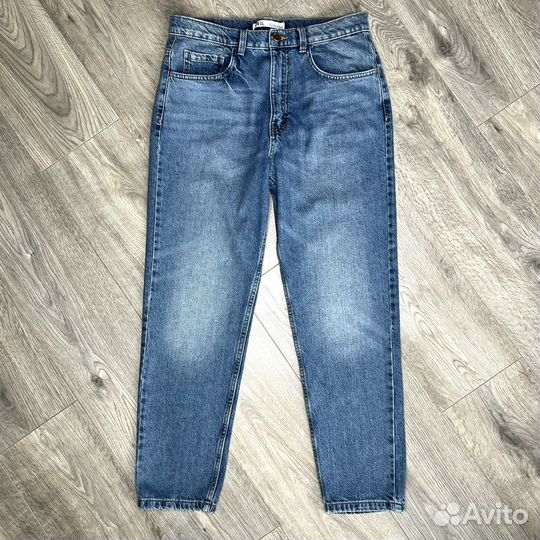 Джинсы Zara mom fit 38 женские