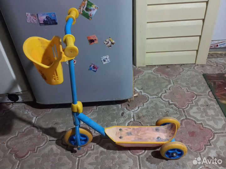 Самокат детский трехколесный бу