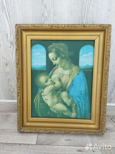 Картина репродукция на ткани, СССР 1978 год