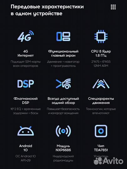 Магнитола Teyes 7 дюймов на Android