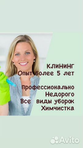 Уборка/Клининг домов и квартир /химчистка